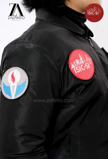 Premium Jacket SHINY BLACK BOMBER JACKET PPI UK AT ISIC-SI  by ZALFINTO PREMIUM 3 100_1