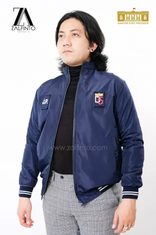 Premium Jacket MIDNIGHT BLUE BOMBER JACKET KANTOR STAF PRESIDEN  by ZALFINTO PREMIUM 3 101_1