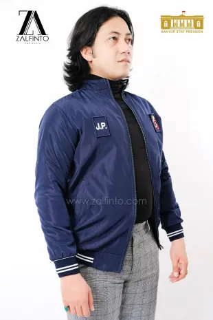 Premium Jacket MIDNIGHT BLUE BOMBER JACKET KANTOR STAF PRESIDEN  by ZALFINTO PREMIUM 2 102_1