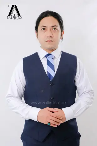 Blazer, Suit & Pants MIDNIGHT BLUE TR TAILORED FIT CUSTOMIZED SUIT VEST by ZALFINTO PREMIUM 2 114_1