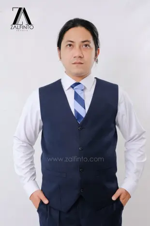 Blazer, Suit & Pants MIDNIGHT BLUE TR TAILORED FIT CUSTOMIZED SUIT VEST by ZALFINTO PREMIUM 3 115_1