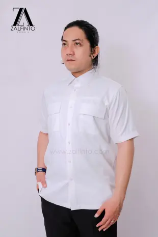 Dress Shirt PEARL WHITE SQUARE MOTIVE COTTON CUSTOMIZED DRESS SHIRT by ZALFINTO PREMIUM 3 136_1