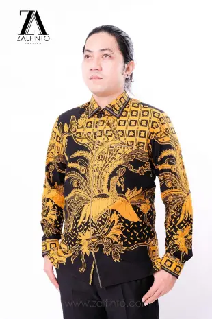 Premium Batik THE YELLOW PEACOCK BATIK SHIRT by ZALFINTO PREMIUM 2 150_1