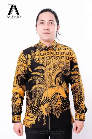 Premium Batik THE YELLOW PEACOCK BATIK SHIRT by ZALFINTO PREMIUM 1 151_1