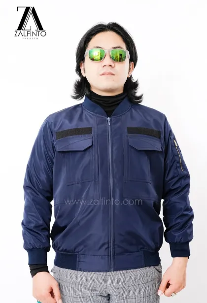 Premium Jacket MIDNIGHT BLUE TACTICAL BOMBER JACKET by ZALFINTO PREMIUM 1 96_1