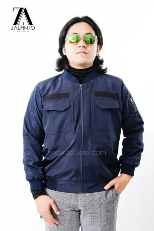 Premium Jacket MIDNIGHT BLUE TACTICAL BOMBER JACKET by ZALFINTO PREMIUM 2 97_1