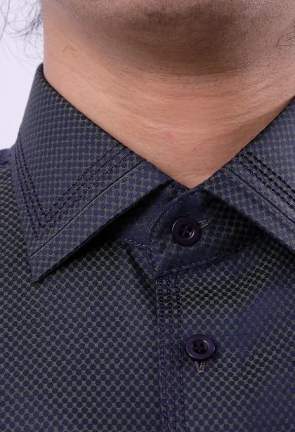 Dress Shirt BLACK CHAMELEON PREMIUM COTTON CUSTOMIZED DRESS SHIRT by ZALFINTO PREMIUM 5 fxe31378